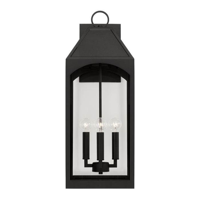 Capital Lighting 946341BK Four Light Outdoor Wall Lantern, Black