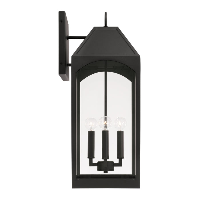 Capital Lighting 946341BK Four Light Outdoor Wall Lantern, Black