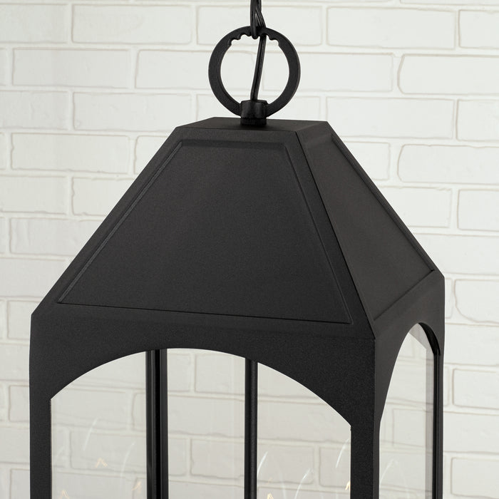 Capital Lighting 946342BK Four Light Outdoor Hanging Lantern, Black