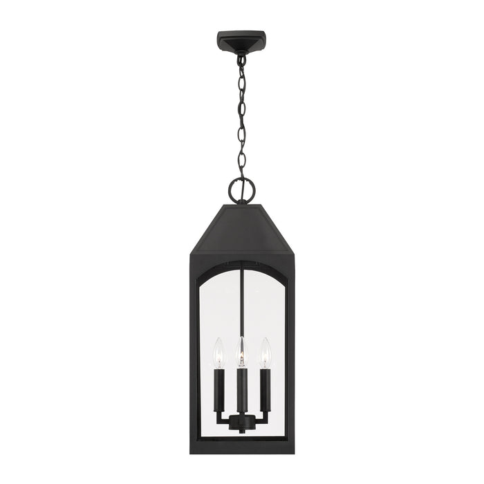 Capital Lighting 946342BK Four Light Outdoor Hanging Lantern, Black