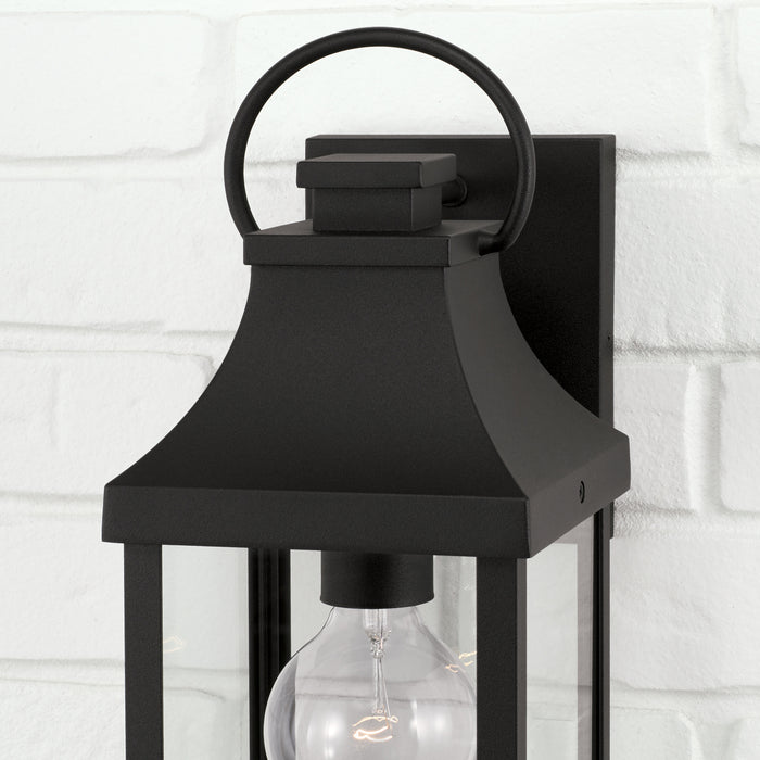Capital Lighting 946411BK One Light Outdoor Wall Lantern, Black