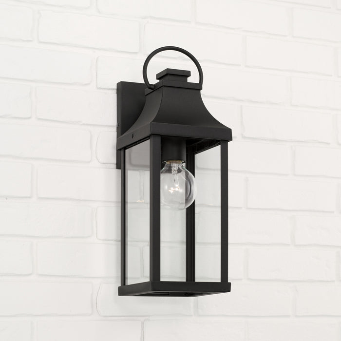 Capital Lighting 946411BK One Light Outdoor Wall Lantern, Black
