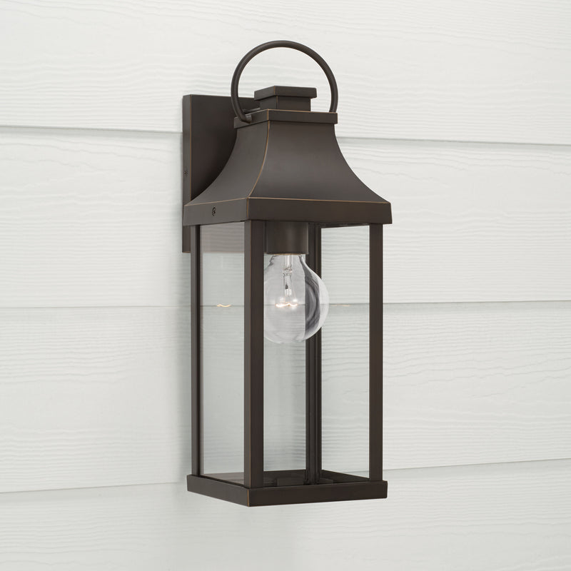 Capital Lighting 946411OZ One Light Outdoor Wall Lantern, Oiled Bronze