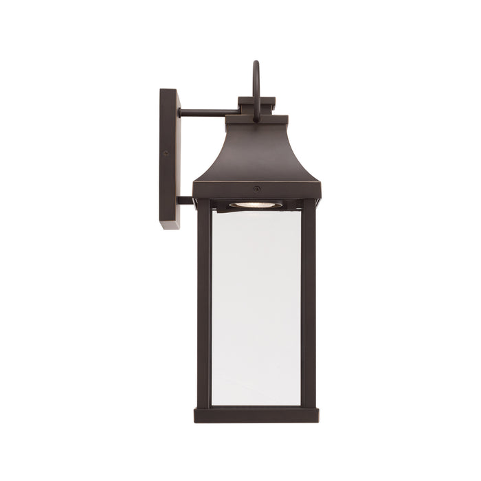 Capital Lighting 946411OZ-GL One Light Outdoor Wall Lantern, Oiled Bronze
