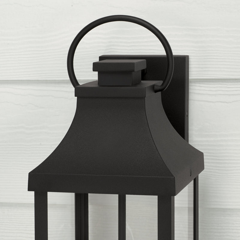 Capital Lighting 946421BK Two Light Outdoor Wall Lantern, Black
