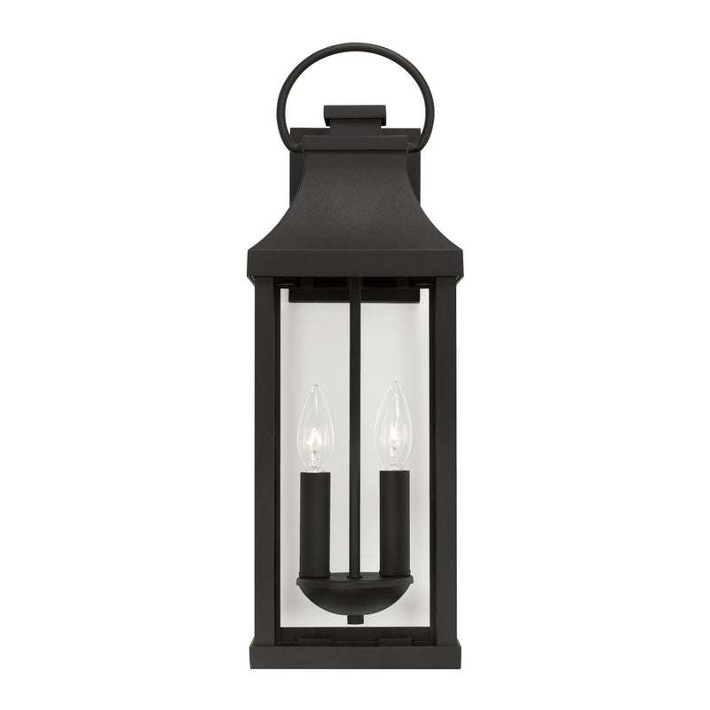 Capital Lighting 946421BK Two Light Outdoor Wall Lantern, Black