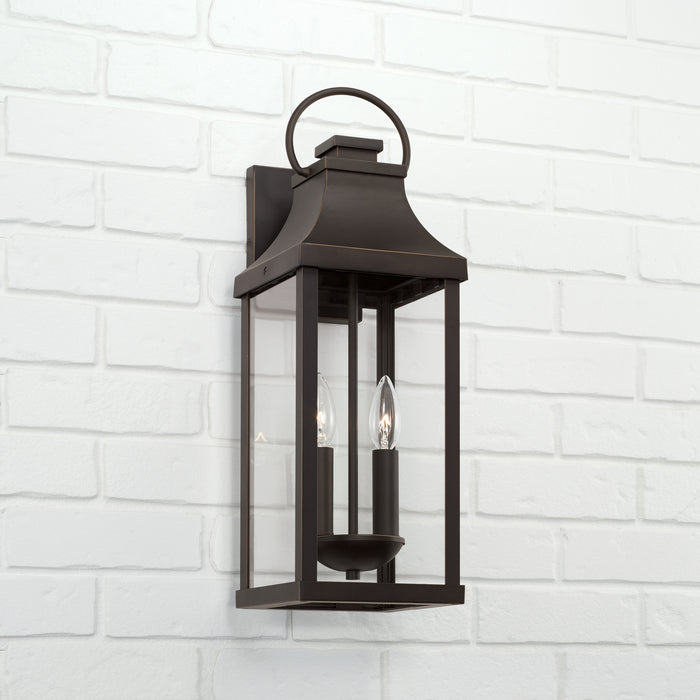 Capital Lighting 946421OZ Two Light Outdoor Wall Lantern, Oiled Bronze