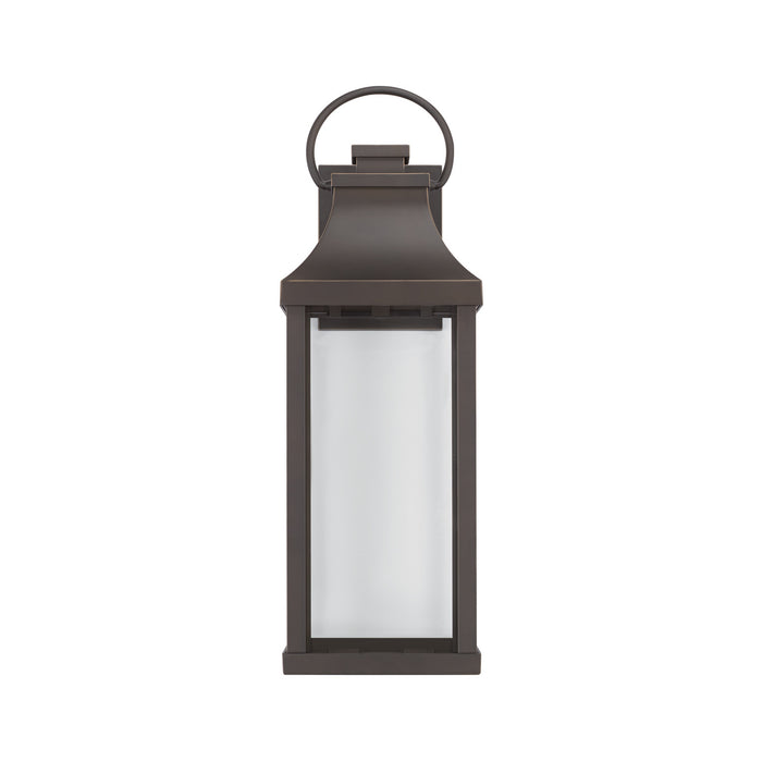 Capital Lighting 946421OZ-GL One Light Outdoor Wall Lantern, Oiled Bronze