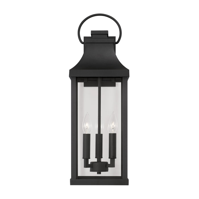 Capital Lighting 946431BK Three Light Outdoor Wall Lantern, Black