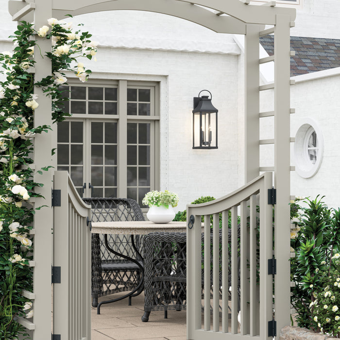 Capital Lighting 946431BK Three Light Outdoor Wall Lantern, Black