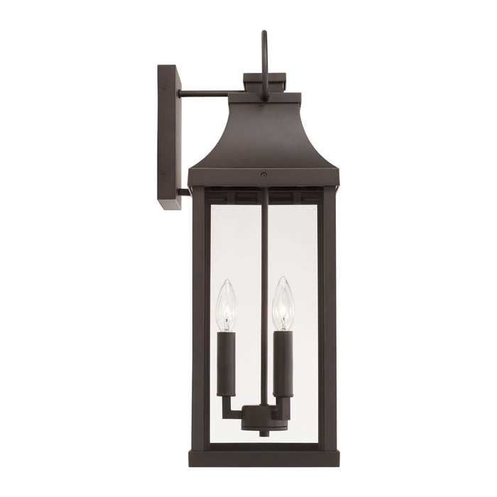 Capital Lighting 946431OZ Three Light Outdoor Wall Lantern, Oiled Bronze