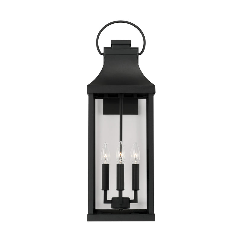 Capital Lighting 946441BK Four Light Outdoor Wall Lantern, Black