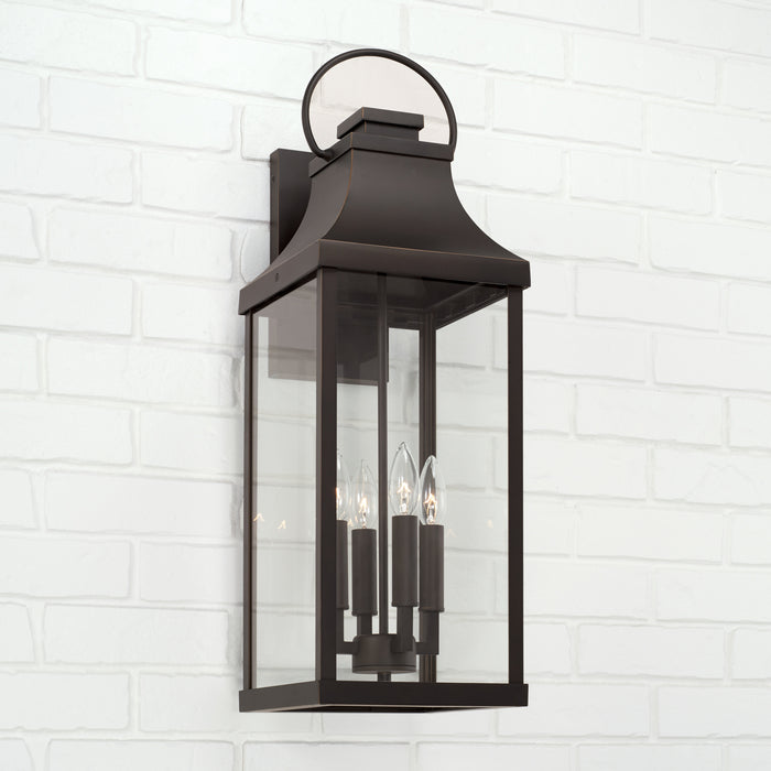 Capital Lighting 946441OZ Four Light Outdoor Wall Lantern, Oiled Bronze