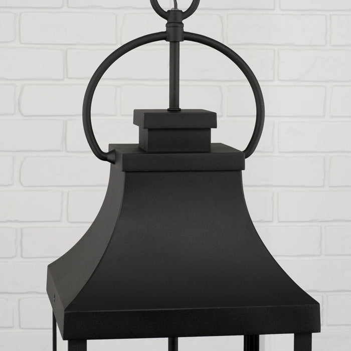Capital Lighting 946442BK Four Light Outdoor Hanging Lantern, Black