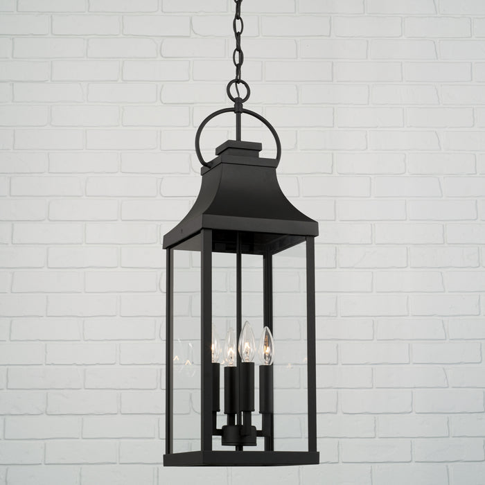 Capital Lighting 946442BK Four Light Outdoor Hanging Lantern, Black