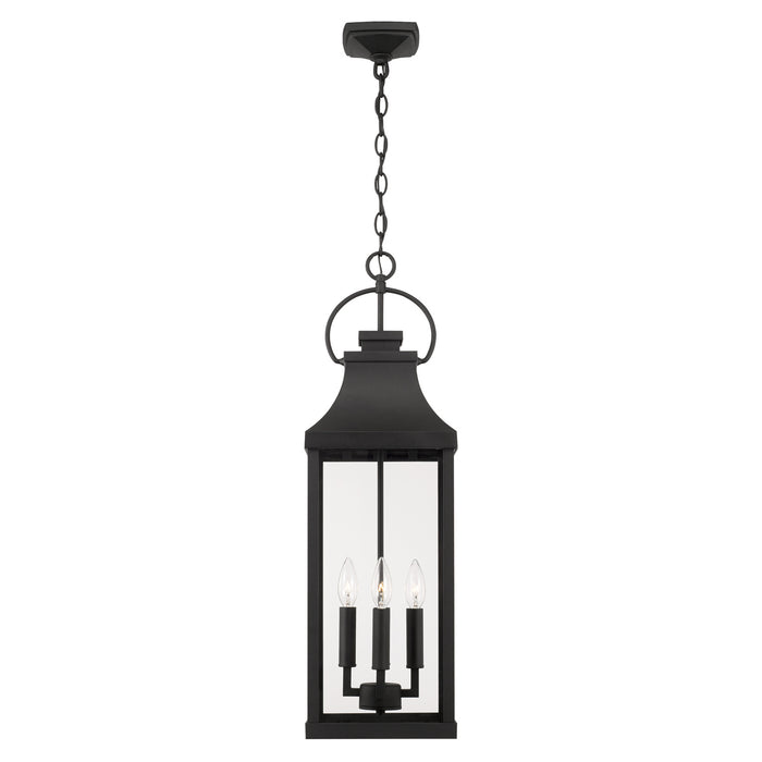 Capital Lighting 946442BK Four Light Outdoor Hanging Lantern, Black