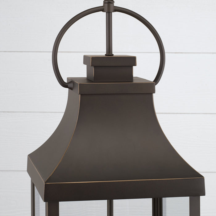 Capital Lighting 946442OZ Four Light Outdoor Hanging Lantern, Oiled Bronze