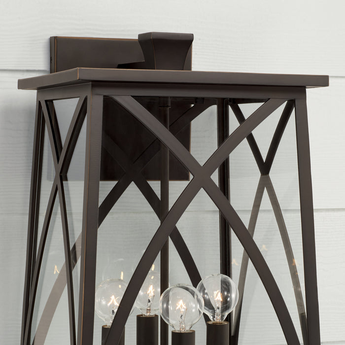 Capital Lighting 946541OZ Four Light Outdoor Wall Lantern, Oiled Bronze