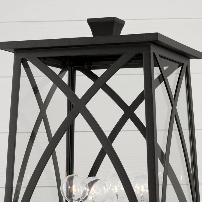 Capital Lighting 946543BK Four Light Outdoor Post Lantern, Black
