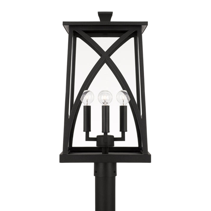 Capital Lighting 946543BK Four Light Outdoor Post Lantern, Black