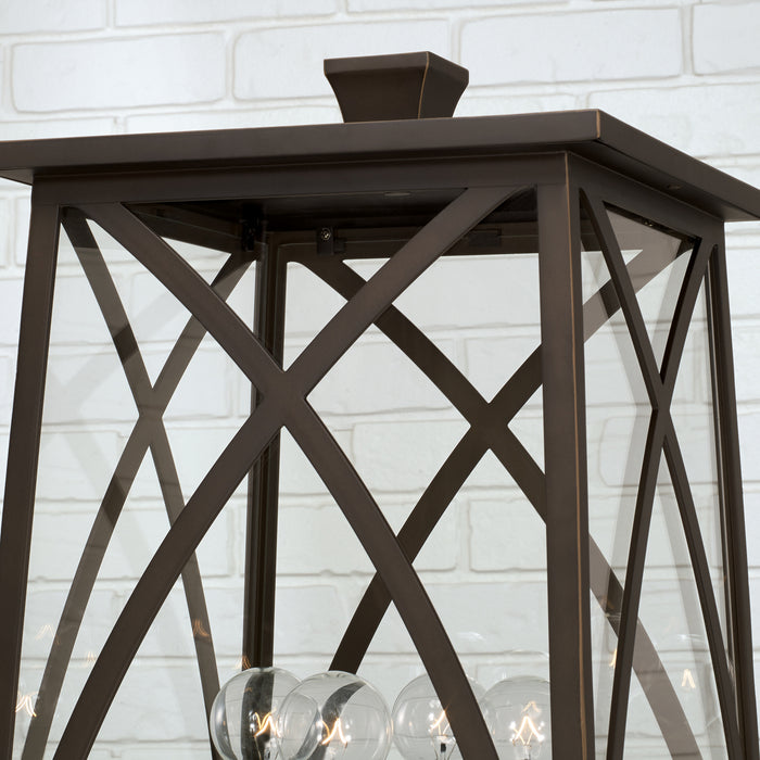 Capital Lighting 946543OZ Four Light Outdoor Post Lantern, Oiled Bronze