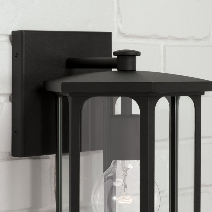 Capital Lighting 946611BK One Light Outdoor Wall Lantern, Black