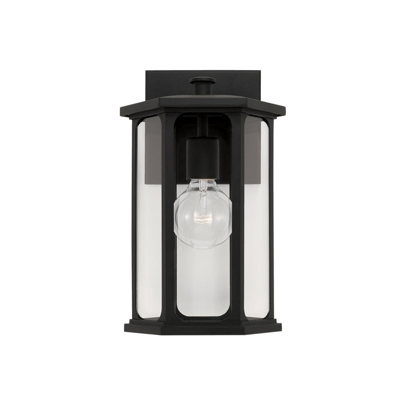 Capital Lighting 946611BK One Light Outdoor Wall Lantern, Black