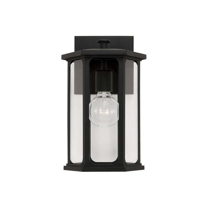 Capital Lighting 946611BK One Light Outdoor Wall Lantern, Black