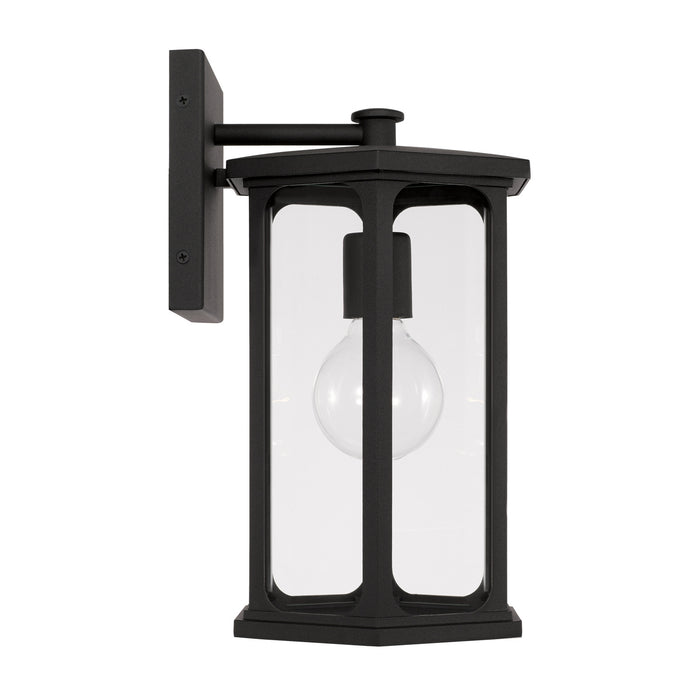 Capital Lighting 946611BK One Light Outdoor Wall Lantern, Black