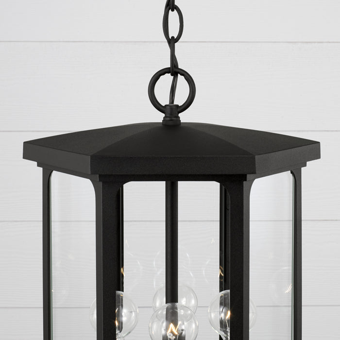 Capital Lighting 946642BK Four Light Outdoor Hanging Lantern, Black