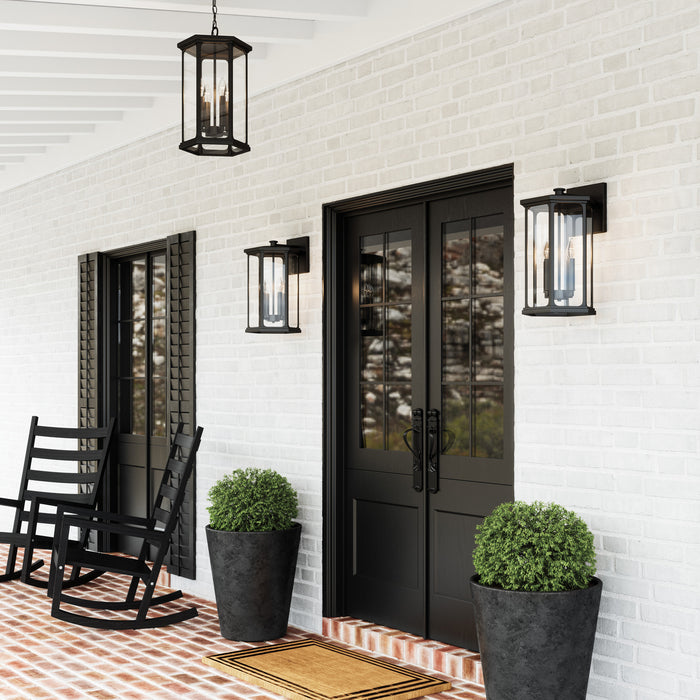 Capital Lighting 946642BK Four Light Outdoor Hanging Lantern, Black