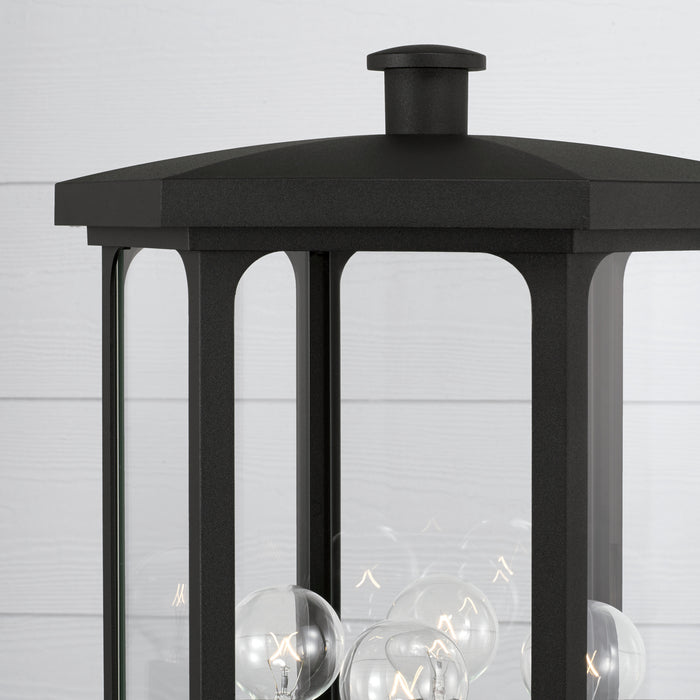 Capital Lighting 946643BK Four Light Outdoor Post Lantern, Black