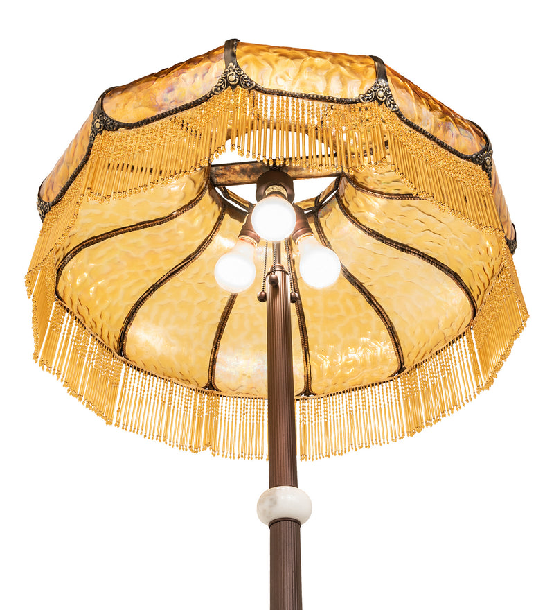 Meyda Tiffany 250201 Three Light Floor Lamp, Mahogany Bronze