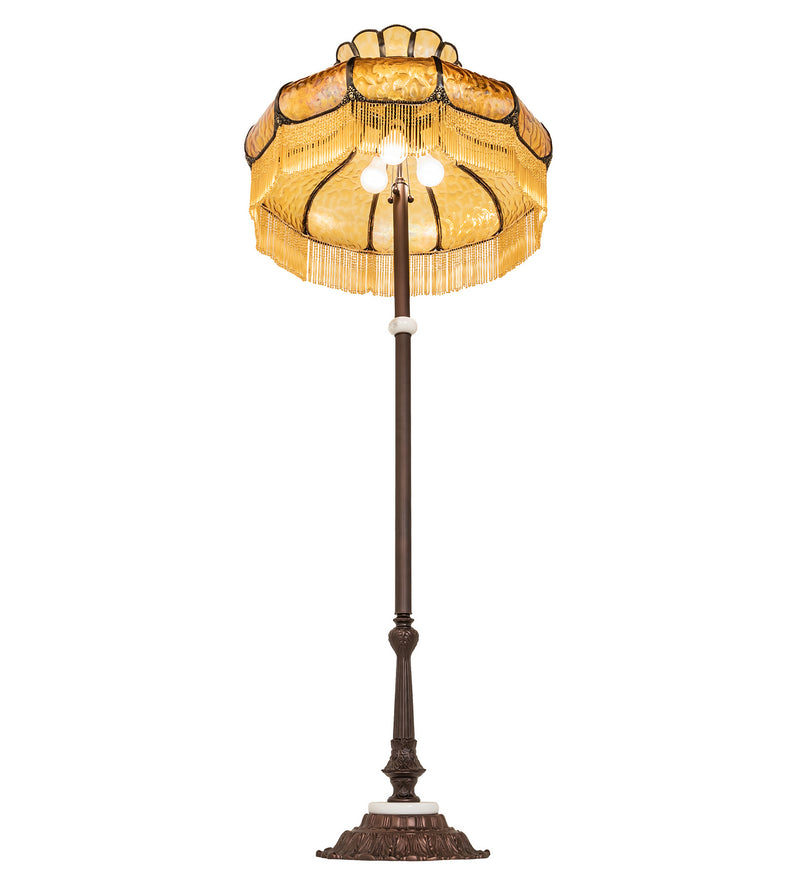 Meyda Tiffany 250201 Three Light Floor Lamp, Mahogany Bronze