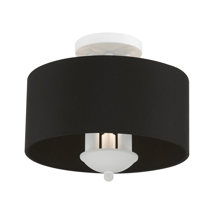 Livex Lighting 40111-03 Three Light Semi-Flush Mount, White