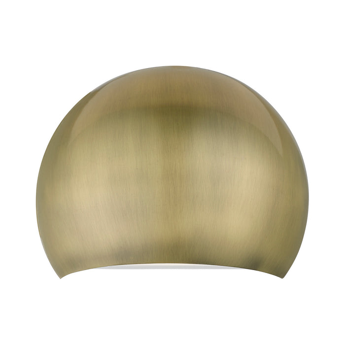 Livex Lighting 40802-01 One Light Wall Sconce, Antique Brass