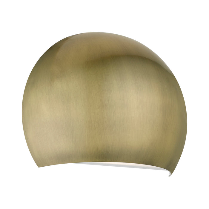 Livex Lighting 40802-01 One Light Wall Sconce, Antique Brass