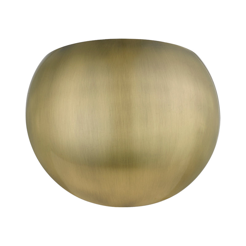 Livex Lighting 40802-01 One Light Wall Sconce, Antique Brass