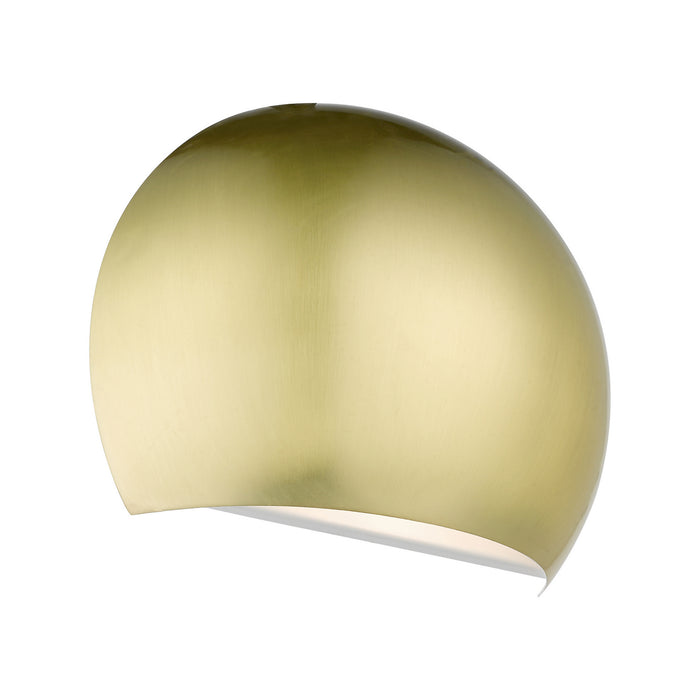 Livex Lighting 40802-12 One Light Wall Sconce, Satin Brass