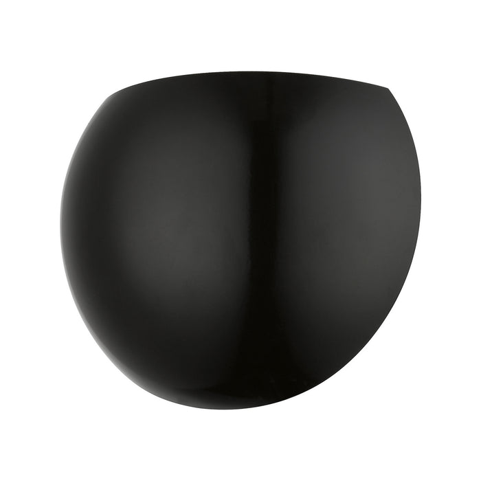 Livex Lighting 40802-68 One Light Wall Sconce, Shiny Black