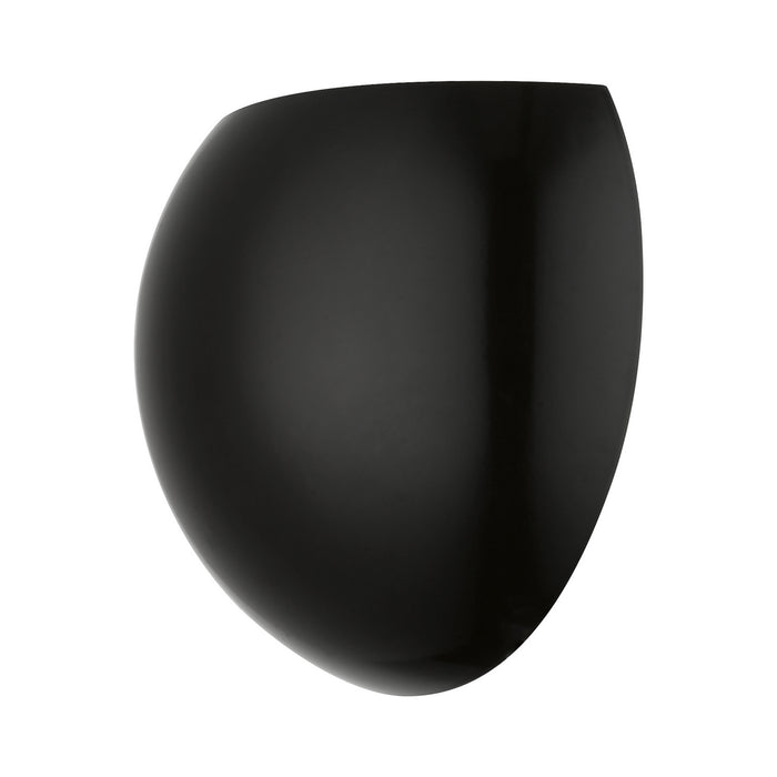 Livex Lighting 40802-68 One Light Wall Sconce, Shiny Black