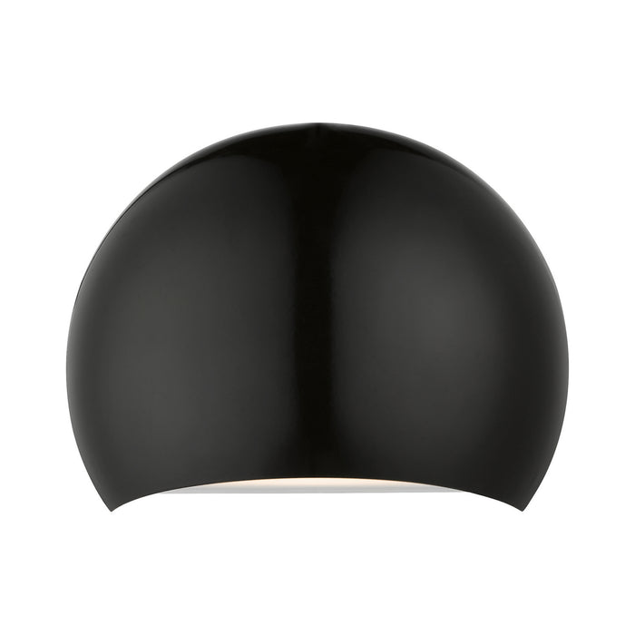 Livex Lighting 40802-68 One Light Wall Sconce, Shiny Black