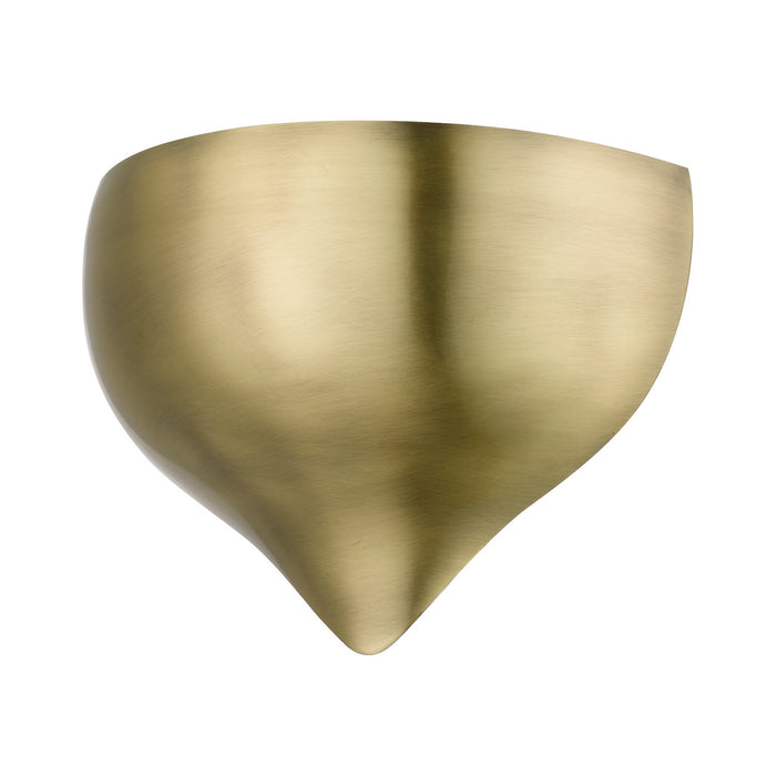 Livex Lighting 40987-01 One Light Wall Sconce, Antique Brass