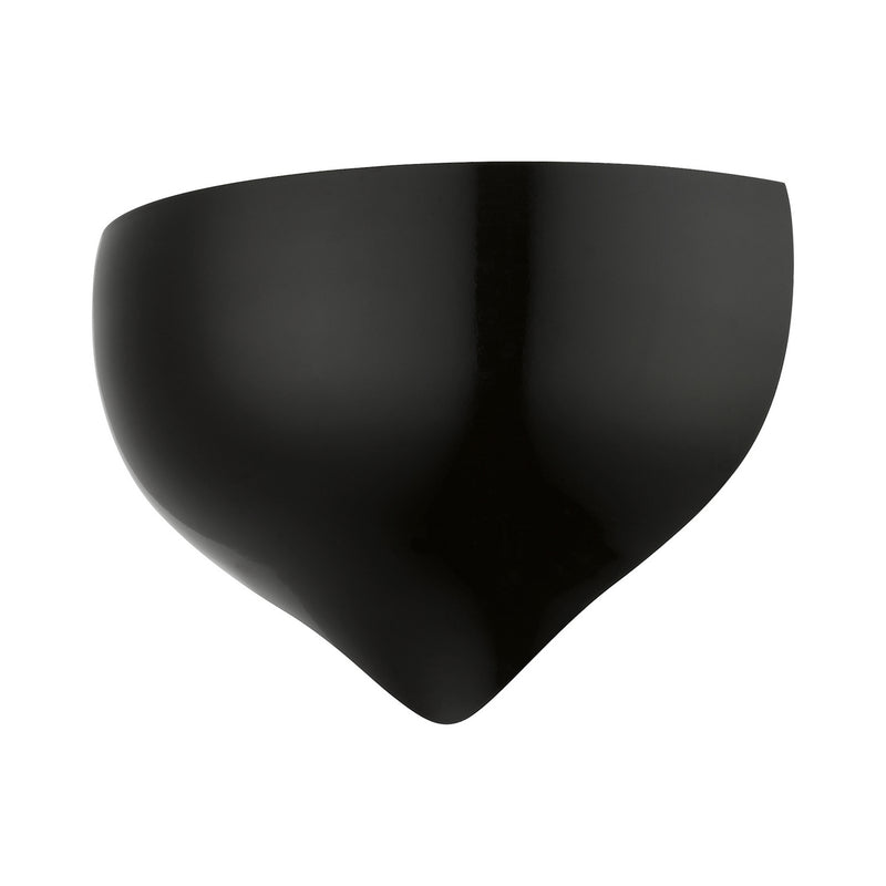 Livex Lighting 40987-68 One Light Wall Sconce, Shiny Black