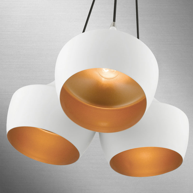 Livex Lighting 41083-03 Three Light Pendant, White