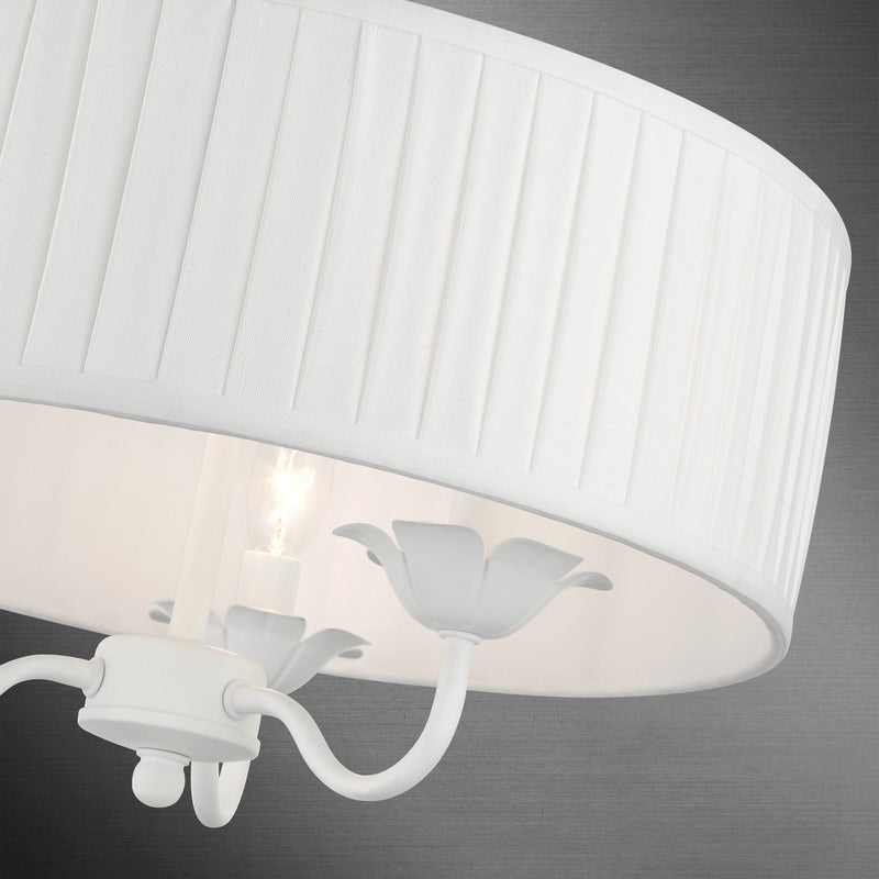 Livex Lighting 41773-03 Three Light Pendant, White