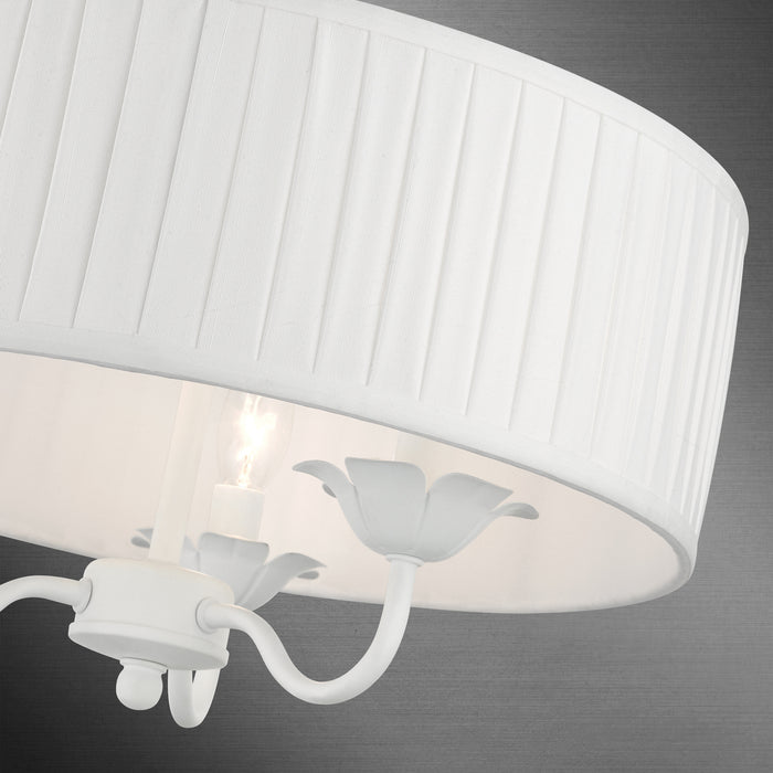 Livex Lighting 41773-03 Three Light Pendant, White