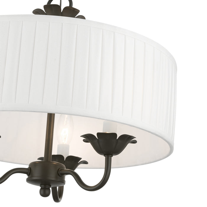 Livex Lighting 41773-92 Three Light Pendant, English Bronze
