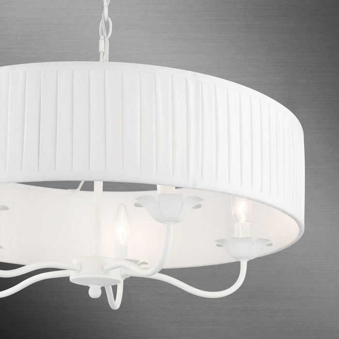 Livex Lighting 41775-03 Five Light Pendant, White