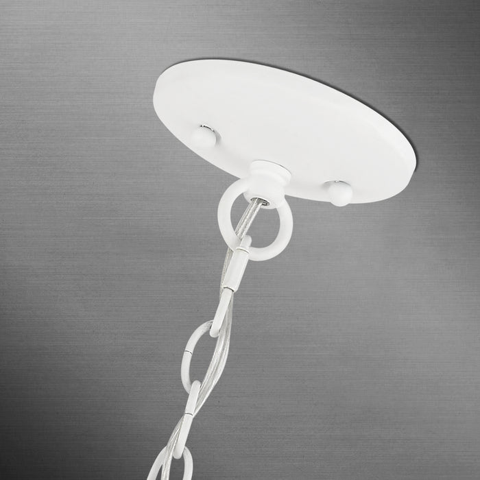 Livex Lighting 41775-03 Five Light Pendant, White
